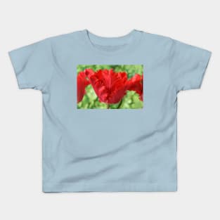 Tulipa &#39;Garden Fire&#39; Parrot Tulip Kids T-Shirt